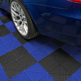 Placas de Polipropileno com Canais de Ventilação (120un) e Bordas - Preto (60un) e Azul (60un)