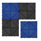 Placas de Polipropileno com Canais de Ventilação (120un) e Bordas - Preto (60un) e Azul (60un)