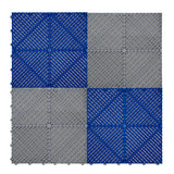 Placas de Polipropileno com Canais de Ventilação (120un) e Bordas - Cinza (60un) e Azul (60un)
