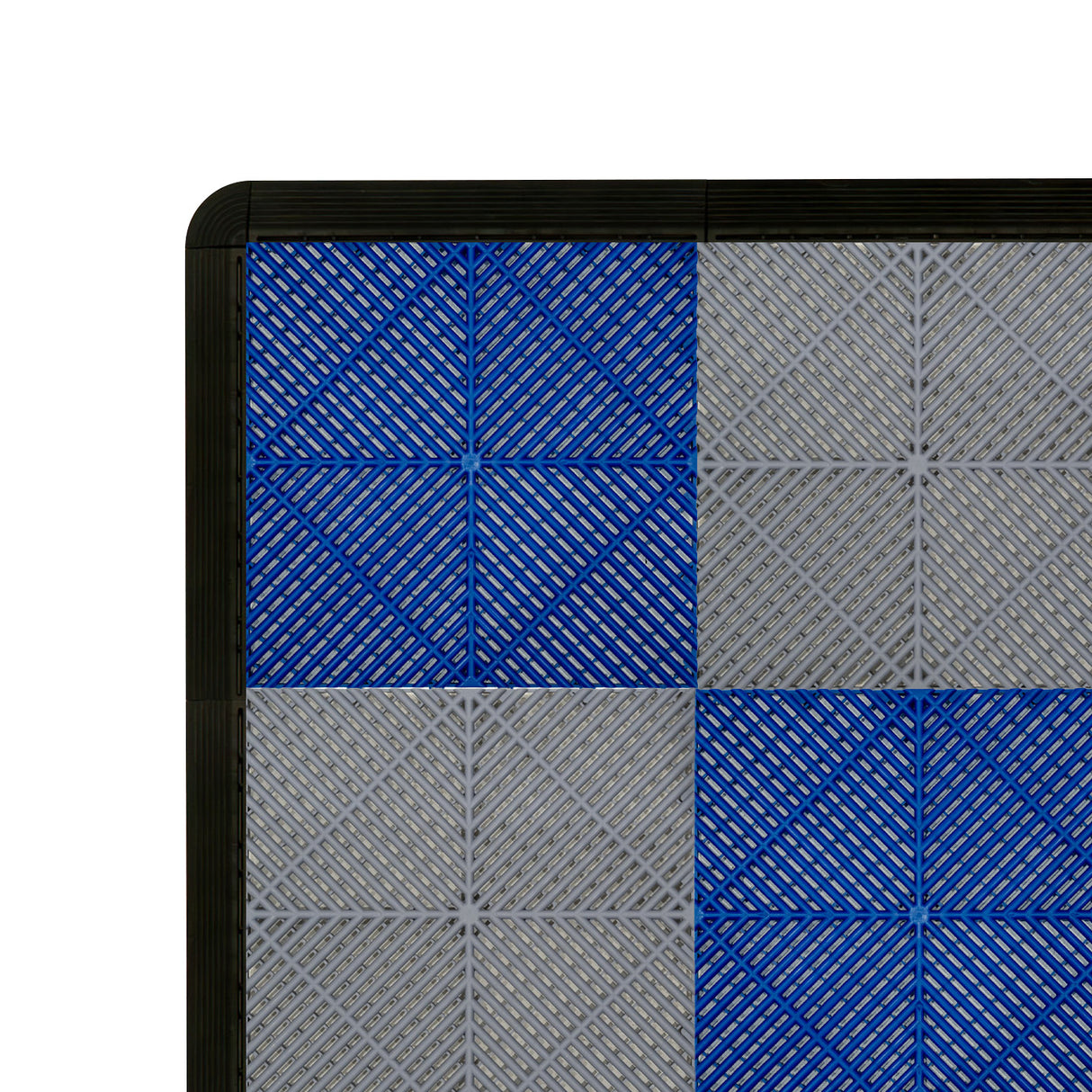 Placas de Polipropileno com Canais de Ventilação (120un) e Bordas - Cinza (60un) e Azul (60un)