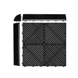 Placas de Polipropileno com Canais de Ventilação (120un) e Bordas - Preto (90un) e Cinza (30un)