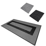 Placas de Polipropileno com Canais de Ventilação (120un) e Bordas - Cinza (90un) e Preto (30un)