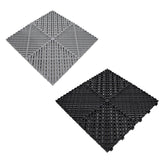 Placas de Polipropileno com Canais de Ventilação (240un) e Bordas - Preto (120un) e Cinza (120un)