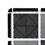 Placas de Polipropileno com Canais de Ventilação (240un) e Bordas - Preto (120un) e Cinza (120un)