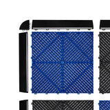 Placas de Polipropileno com Canais de Ventilação (240un) e Bordas - Preto (120un) e Azul (120un)