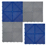 Placas de Polipropileno com Canais de Ventilação (240un) e Bordas - Cinza (120un) e Azul (120un)