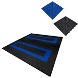 Placas de Polipropileno com Canais de Ventilação (225 un) e Bordas - Preto (165un) y Azul (60un)