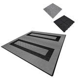 Placas de Polipropileno com Canais de Ventilação (225 un) e Bordas - Cinza (165un) y Preto(60un)