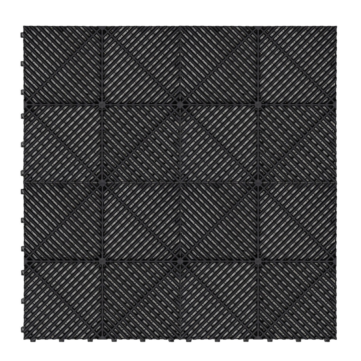 Placas de Polipropileno (120 un) com Bordas - Preto + Luz LED Hexagonal para Teto