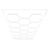 Placas de Polipropileno (120 un) com Bordas - Cinza + Luz LED Hexagonal para Teto