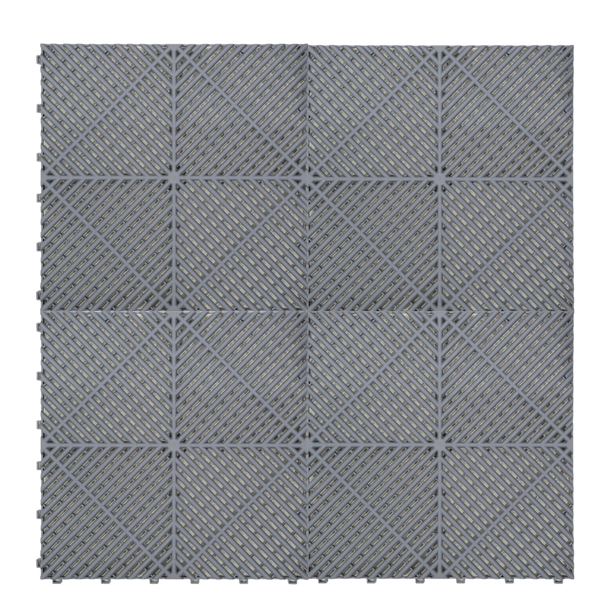 Placas de Polipropileno (120 un) com Bordas - Cinza + Luz LED Hexagonal para Teto