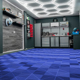 Placas de Polipropileno (120 un) com Bordas - Azul + Luz LED Hexagonal para Teto