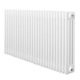 Radiador tradicional de 4 colunas em branco, com acabamento liso e moderno, ideal para aquecer ambientes com eficiência