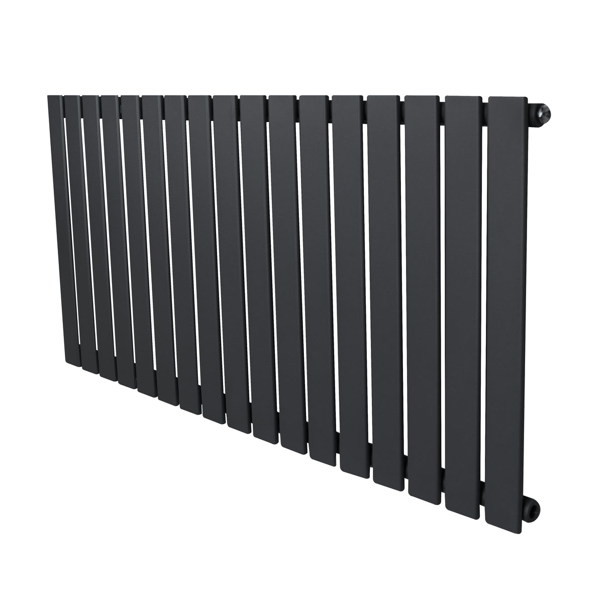 Radiador de coluna única em cinza antracite, com design moderno e linhas retas, ideal para aquecer ambientes com estilo