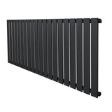 Radiador de coluna única cinza antracite, com design moderno e linhas retas, ideal para aquecer ambientes com estilo