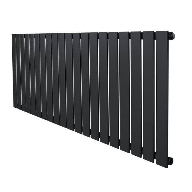 Radiador de coluna única cinza antracite, com design moderno e linhas retas, ideal para aquecer ambientes com estilo