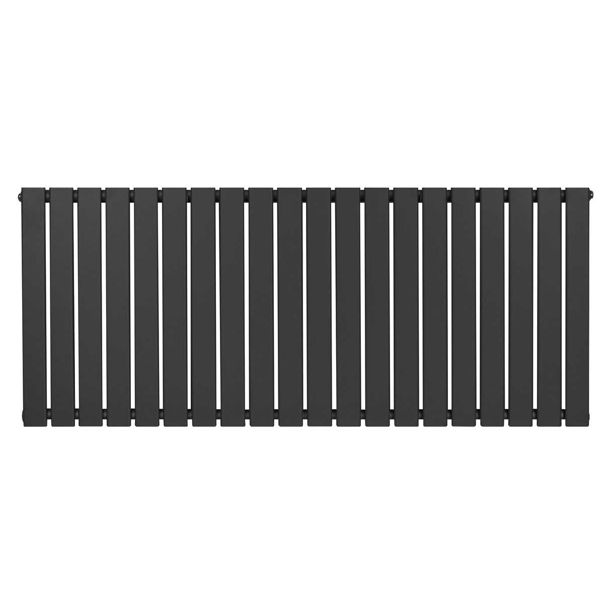 Radiador de coluna única cinza antracite, 600 mm x 1400 mm, com design elegante e listras retas, ideal para aquecimento eficiente