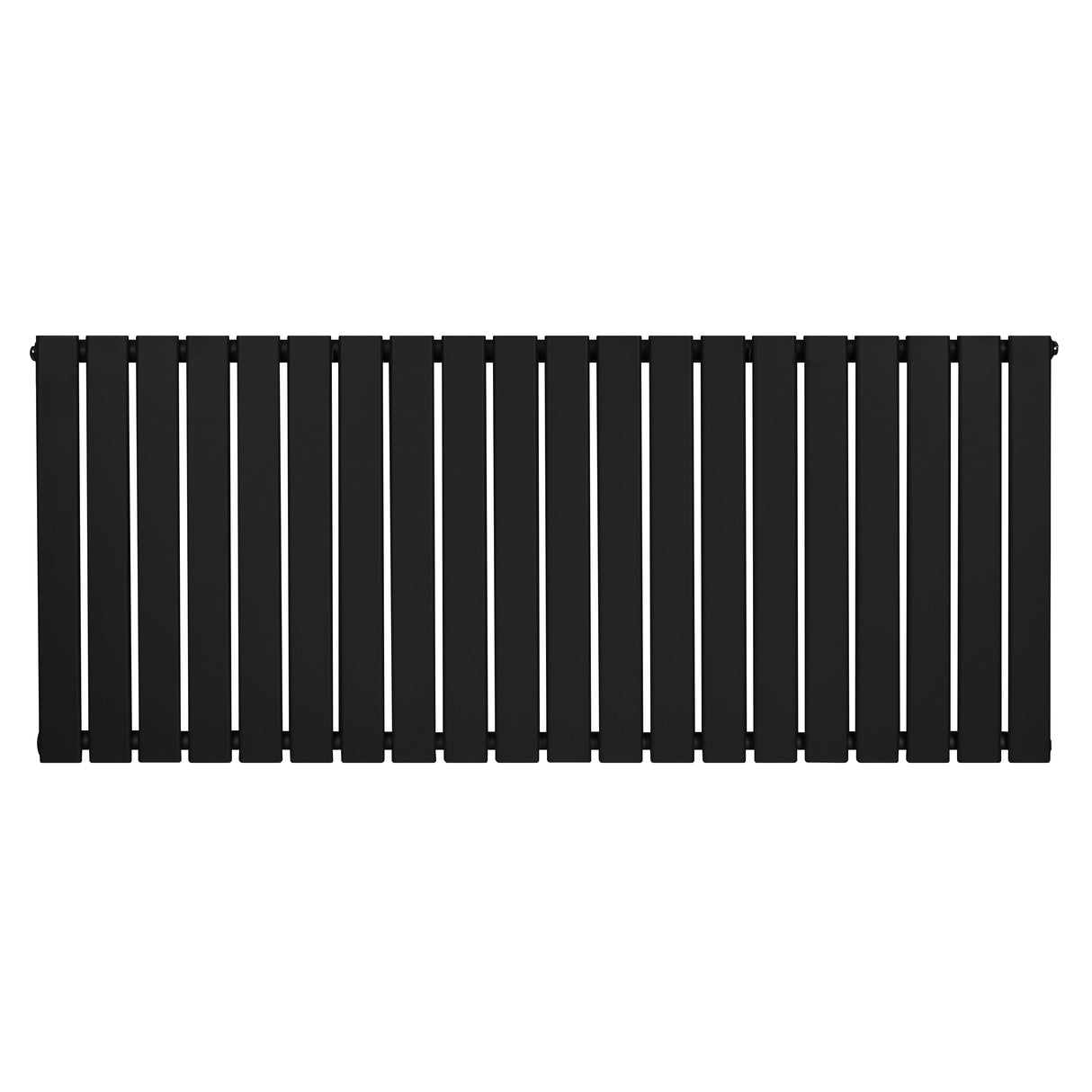 Radiador de coluna única preto, com design elegante e moderno, medindo 600 mm x 1400 mm, ideal para aquecimento eficiente