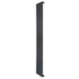 Radiador de coluna única cinza antracite, com design vertical e linhas retas, medindo 1600 mm x 280 mm, ideal para aquecimento eficiente