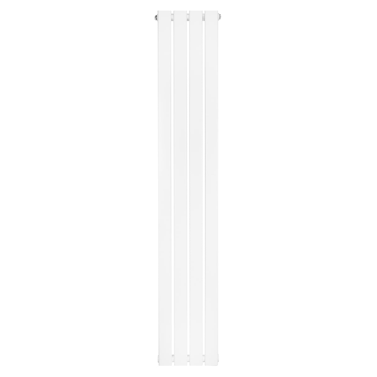 Radiador de coluna única branco, 1600 mm x 280 mm, com design elegante e superfícies lisas, ideal para aquecimento eficiente