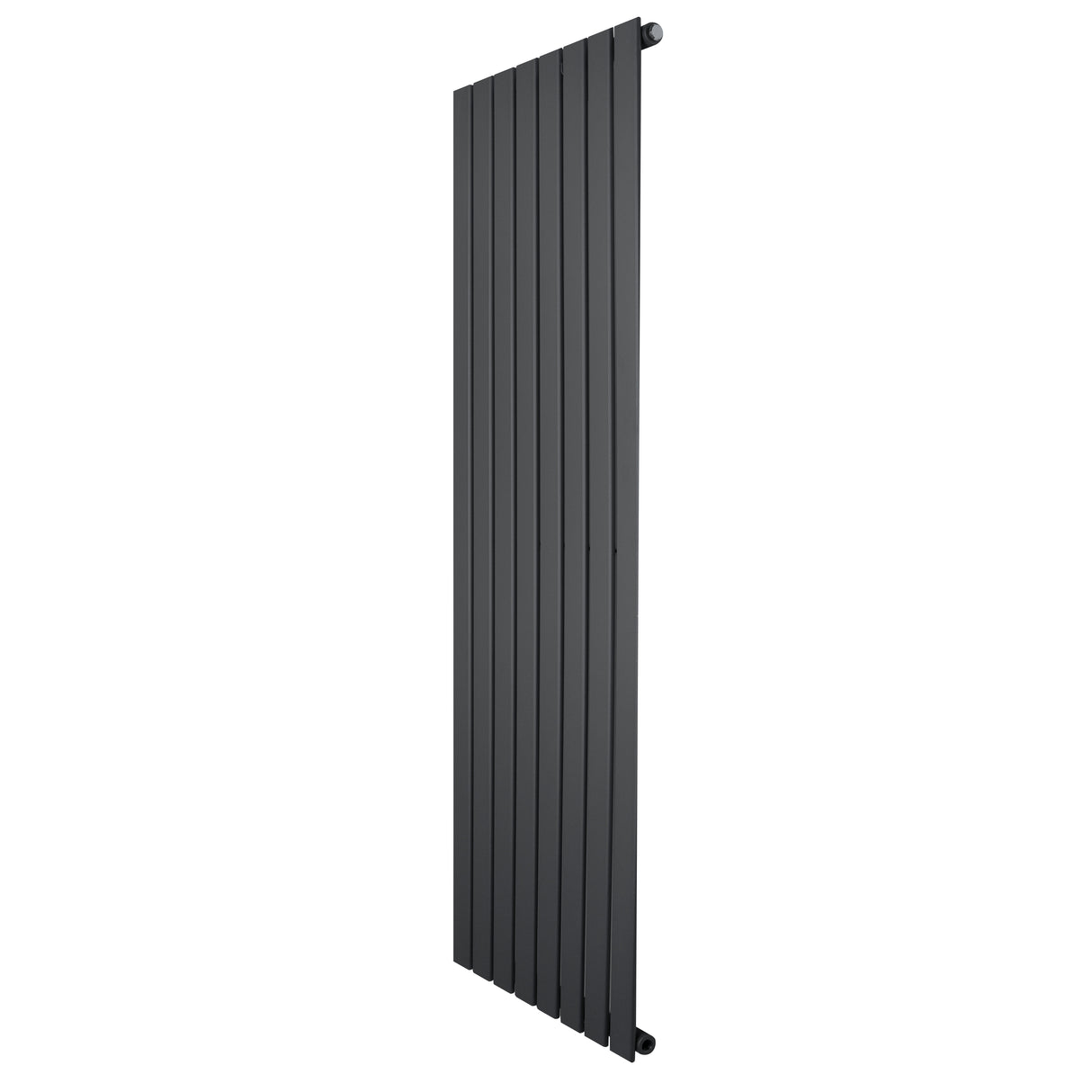 Radiador de coluna única cinza antracite, 1600 mm x 560 mm, com design vertical e acabamento liso, ideal para aquecimento eficiente