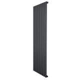 Radiador de coluna única cinza antracite, 1600 mm x 560 mm, com design vertical e acabamento liso, ideal para aquecimento eficiente