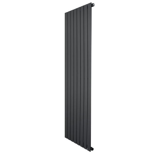 Radiador de coluna única cinza antracite, 1600 mm x 560 mm, com design vertical e acabamento liso, ideal para aquecimento eficiente