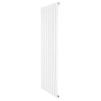 Radiador de coluna única branco, 1600 mm x 560 mm, com design elegante e superfícies lisas, ideal para aquecer ambientes modernos