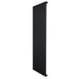 Radiador de coluna única preto, com design vertical elegante, medindo 1600 mm x 560 mm, ideal para aquecimento eficiente e moderno