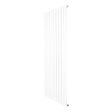 Radiador de coluna única branco, com design vertical elegante, medindo 1600 mm x 700 mm, ideal para aquecimento eficiente e moderno
