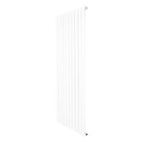 Radiador de coluna única branco, com design vertical elegante, medindo 1600 mm x 700 mm, ideal para aquecimento eficiente e moderno