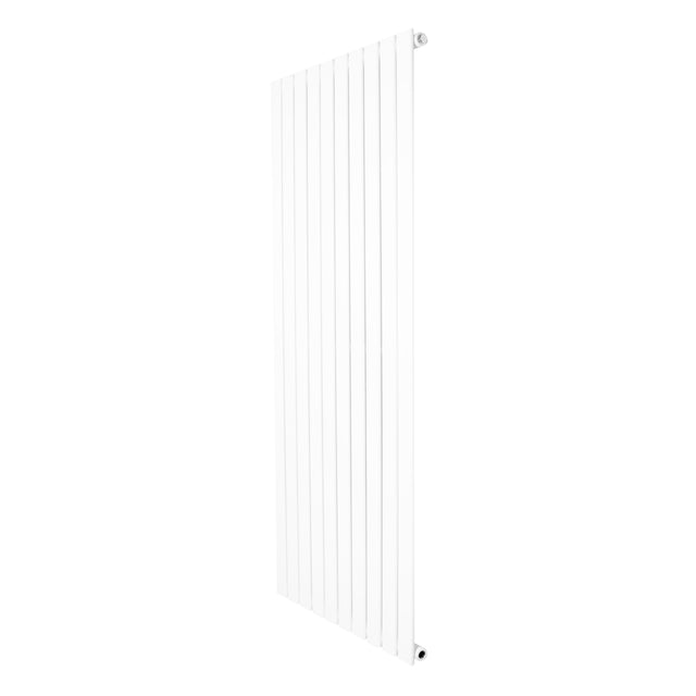 Radiador de coluna única branco, com design vertical elegante, medindo 1600 mm x 700 mm, ideal para aquecimento eficiente e moderno