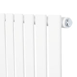 Radiador de coluna única branco, com design elegante e liso, medindo 1600 mm x 700 mm, ideal para aquecer ambientes com eficiência