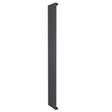 Radiador de coluna única cinza antracite, 1800 mm x 280 mm, com design elegante e superfícies lisas, ideal para aquecimento moderno