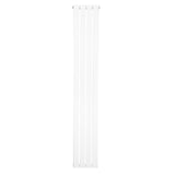 Radiador de coluna única branco, 1800 mm x 280 mm, com design vertical e acabamento liso, ideal para aquecimento eficiente