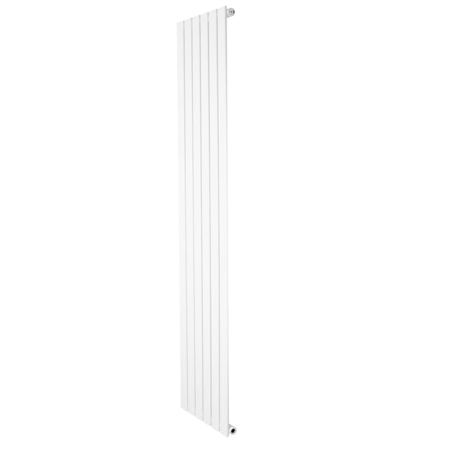 Radiador de coluna única branco, 1800 mm x 420 mm, com design moderno e superfície lisa, ideal para aquecer ambientes com estilo