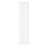 Radiador de coluna única branco, 1800 mm x 420 mm, com design vertical e superfícies lisas, ideal para aquecimento eficiente