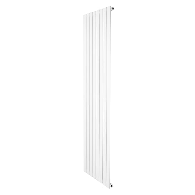 Radiador de coluna única branco, 1800 mm x 560 mm, com design vertical e linhas retas, ideal para aquecimento eficiente e moderno