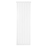 Radiador de coluna única branco, 1800 mm x 560 mm, com design vertical e listras retas, ideal para aquecimento eficiente e moderno