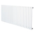 Radiador oval de coluna simples em branco, com design elegante e moderno, medindo 600 x 1440 mm, ideal para aquecimento eficiente