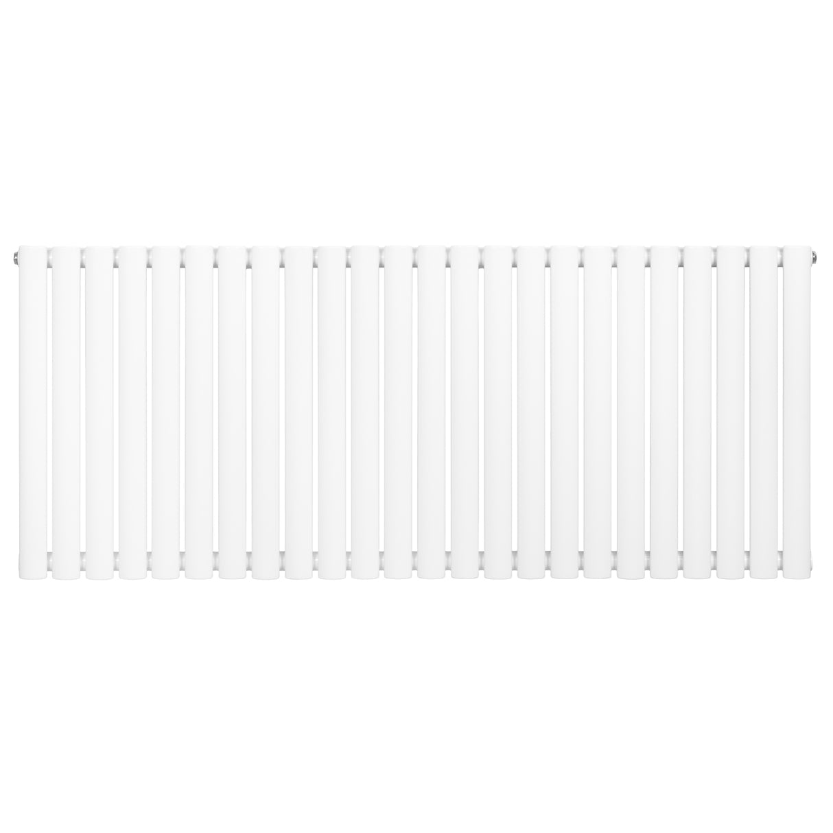 Radiador oval de coluna simples em branco, com design elegante e acabamento liso, medindo 600 x 1440 mm, ideal para aquecimento eficiente