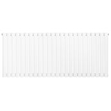 Radiador oval de coluna simples em branco, com design elegante e acabamento liso, medindo 600 x 1440 mm, ideal para aquecimento eficiente