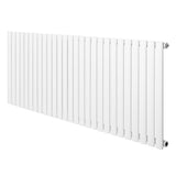 Radiador de coluna simples oval em branco, com design elegante e liso, medindo 600 mm x 1620 mm, ideal para aquecimento eficiente
