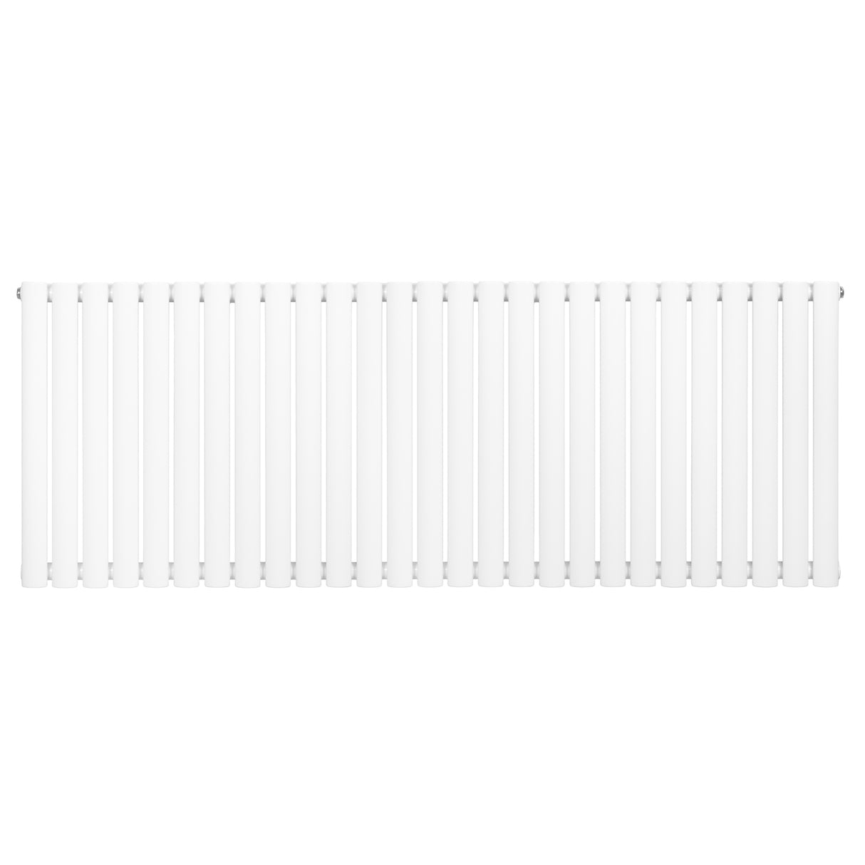 Radiador de coluna oval branco, com design simples e elegante, medindo 600 mm x 1620 mm, ideal para aquecimento de ambientes
