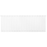 Radiador de coluna oval branco, com design simples e elegante, medindo 600 mm x 1620 mm, ideal para aquecimento de ambientes