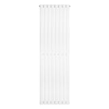 Radiador de coluna simples oval branco, 1600 mm x 480 mm, com design elegante e superfície lisa, ideal para aquecimento eficiente