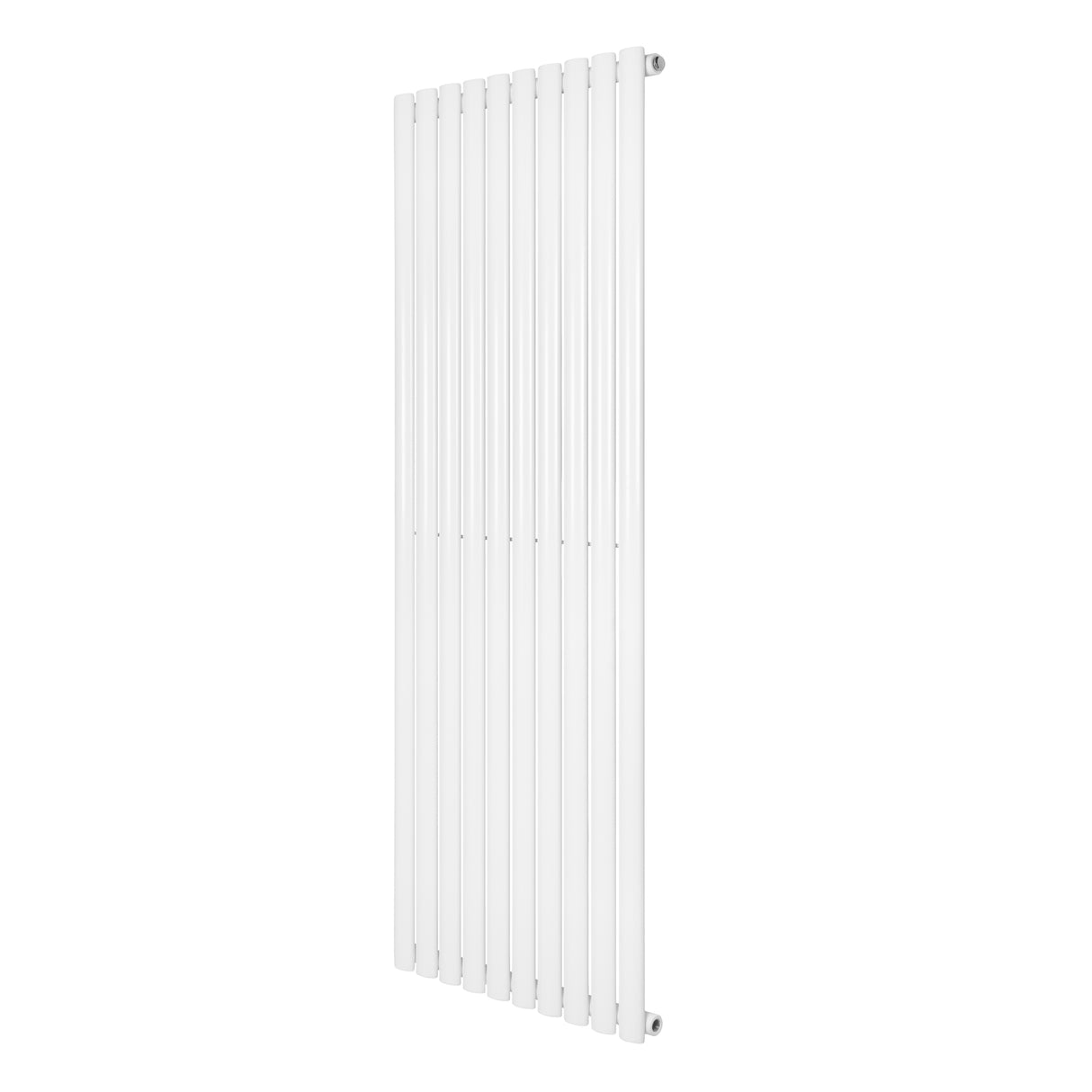 Radiador de coluna simples oval branco, com design elegante e moderno, medindo 1600 mm x 600 mm, ideal para aquecimento eficiente