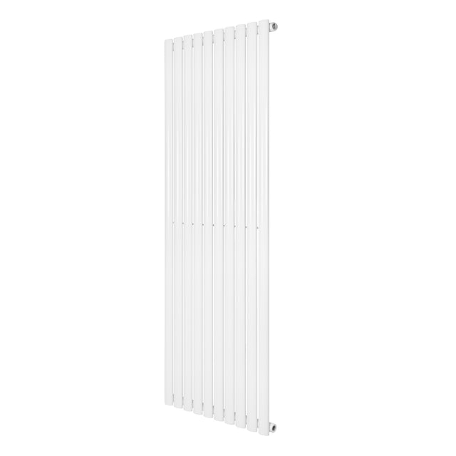 Radiador de coluna simples oval branco, com design elegante e moderno, medindo 1600 mm x 600 mm, ideal para aquecimento eficiente