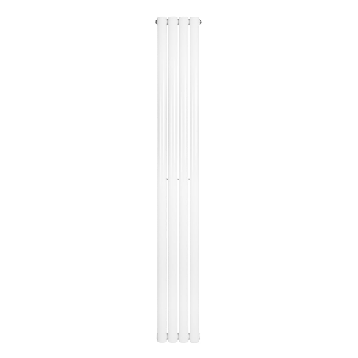 Radiador de coluna simples oval branco, com design elegante, medindo 1800 mm de altura e 240 mm de largura, ideal para aquecimento eficiente