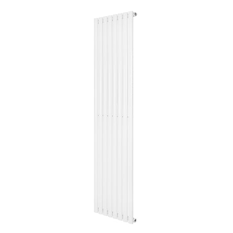 Radiador de coluna simples oval branco, 1800 mm x 480 mm, com design elegante e superfícies lisas, ideal para aquecimento eficiente